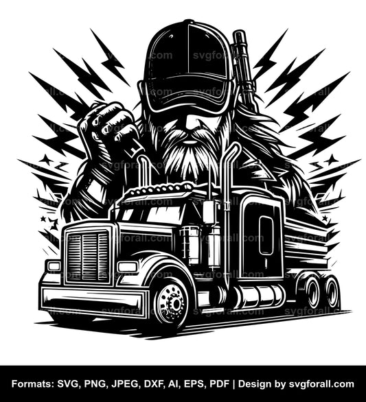 Trucker SVG File