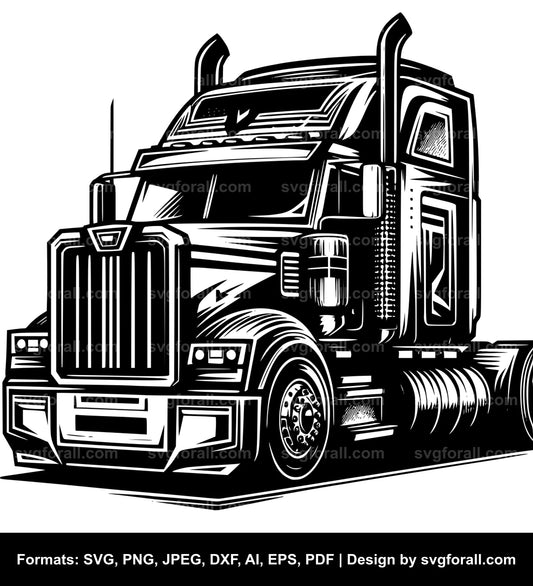 Trucker SVG PNG