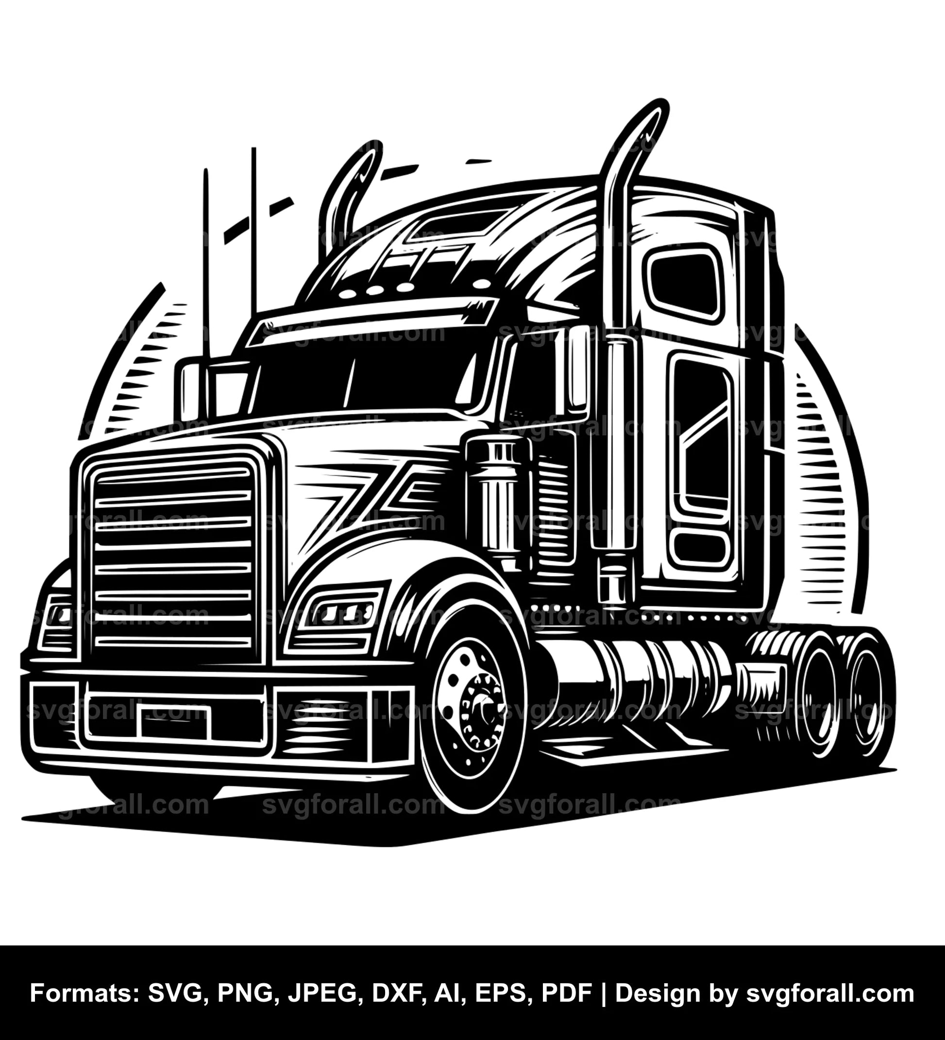 Trucker Vector SVG