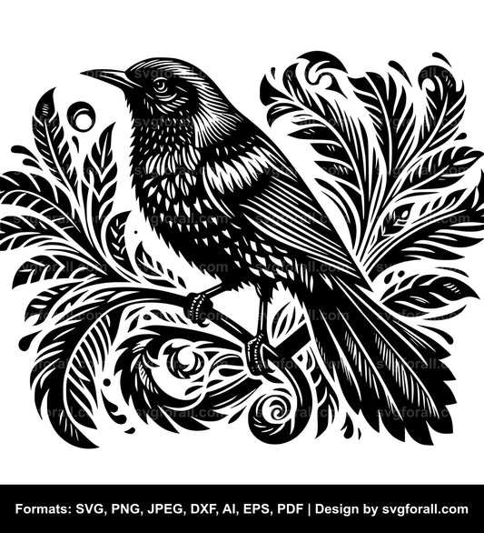 Tui Bird Black SVG