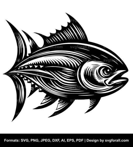 Tuna Fish SVG Vector