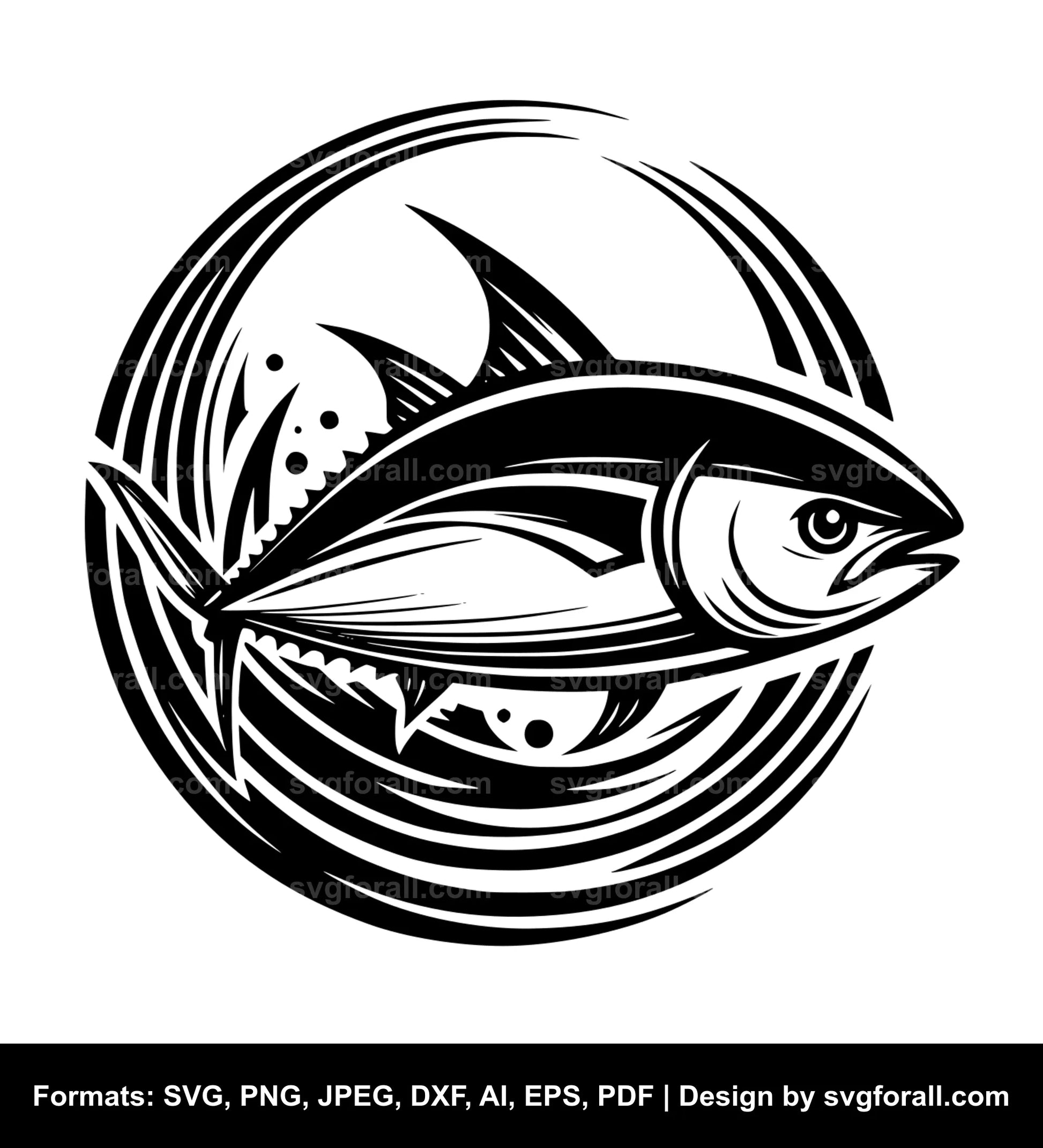 Tuna Fish Vector SVG