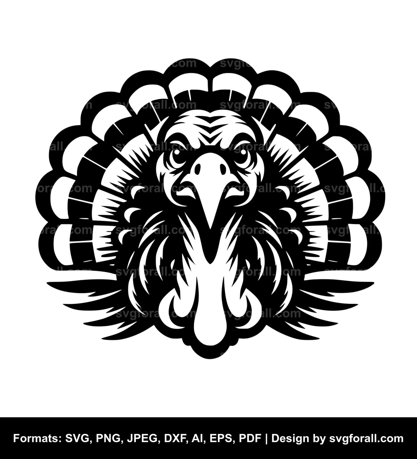 Turkey Face Cricut SVG