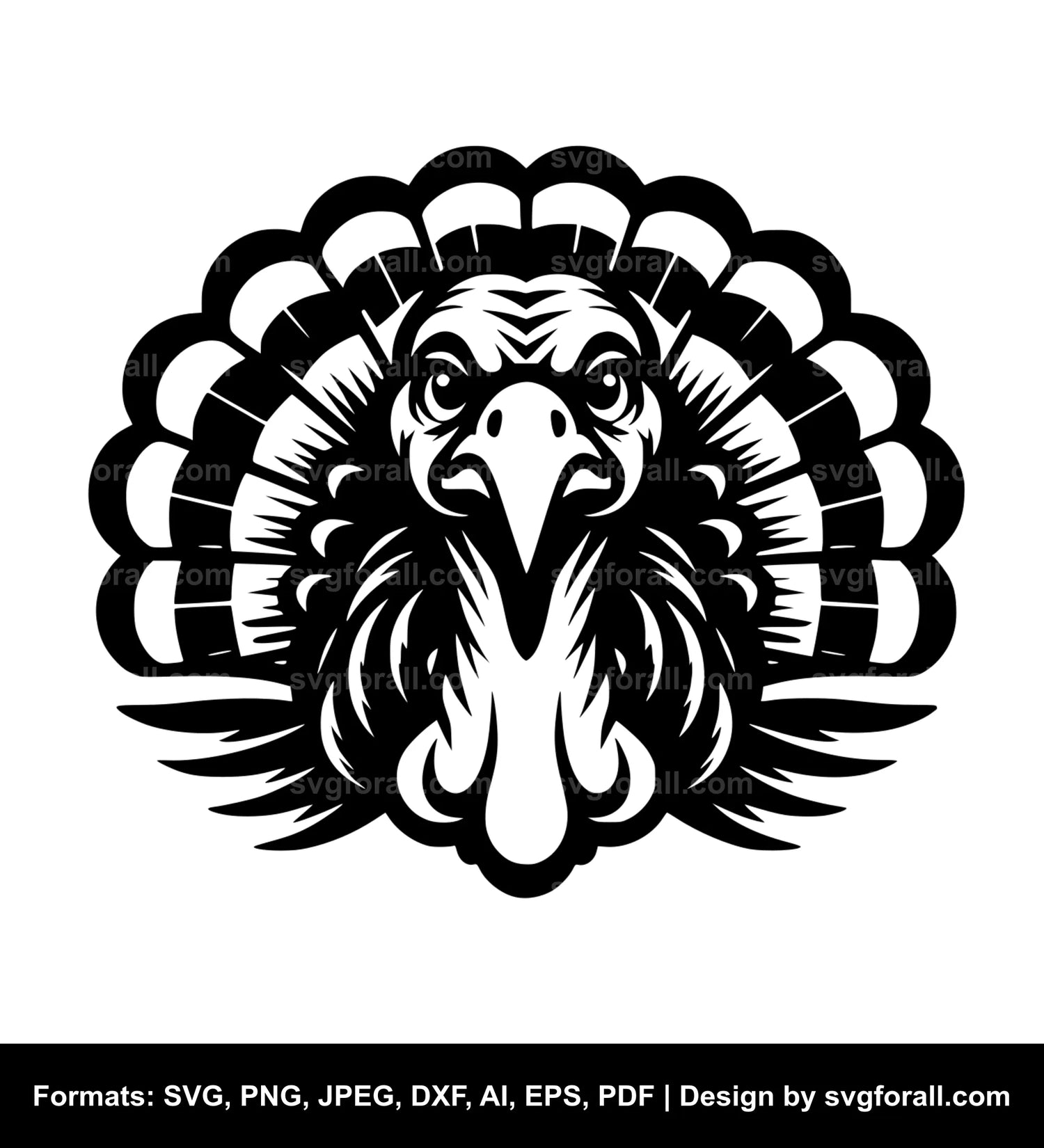 Turkey Face Cricut SVG