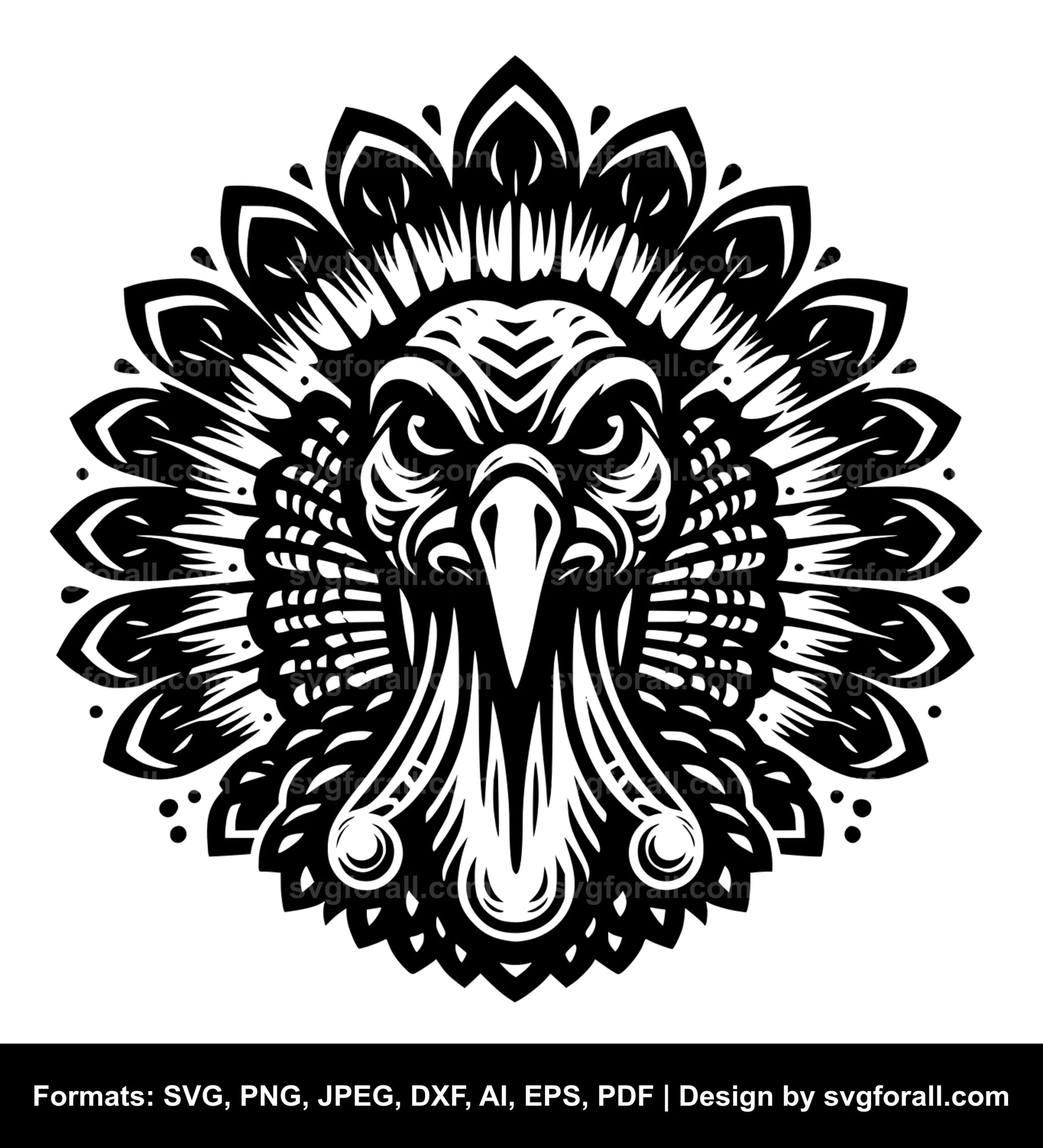 Turkey Face SVG File