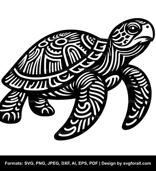 Turtle Black SVG