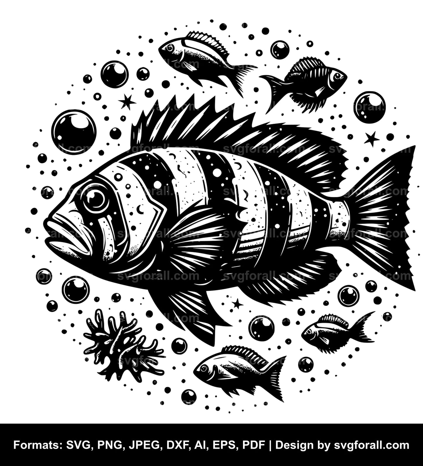 Underwater Fish SVG