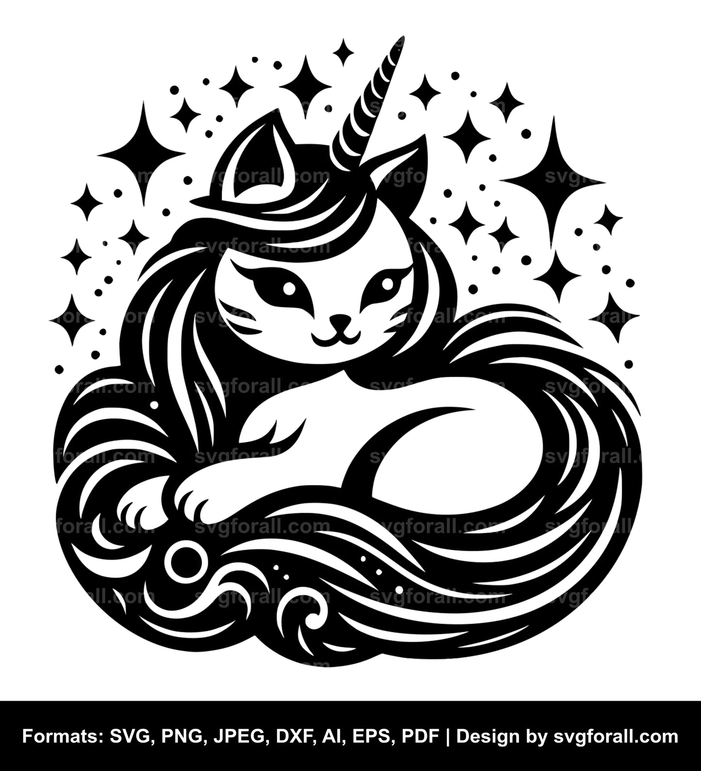 Unicorn Cat SVG File