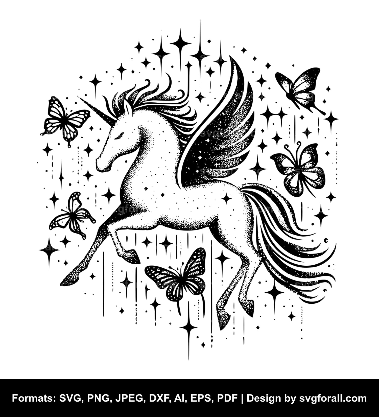 Unicorn SVG Cut File