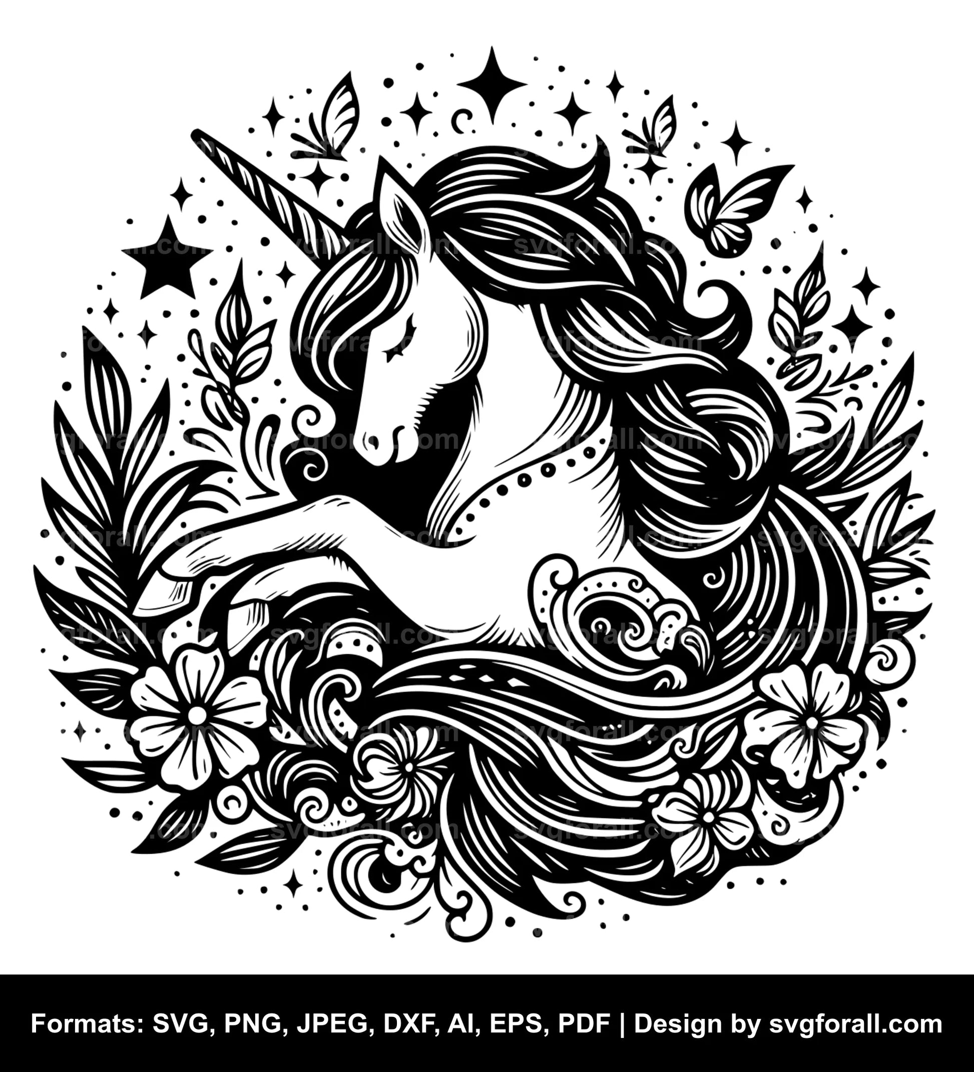 Unicorn Vector SVG