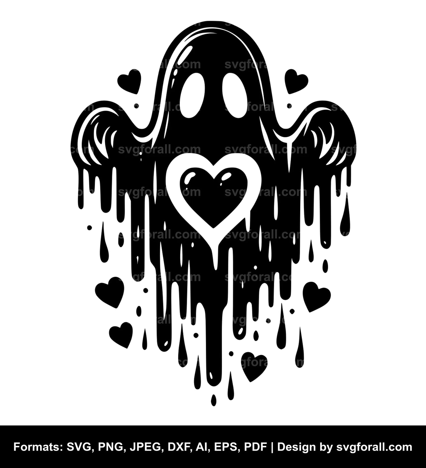 Valentine Ghost SVG PNG