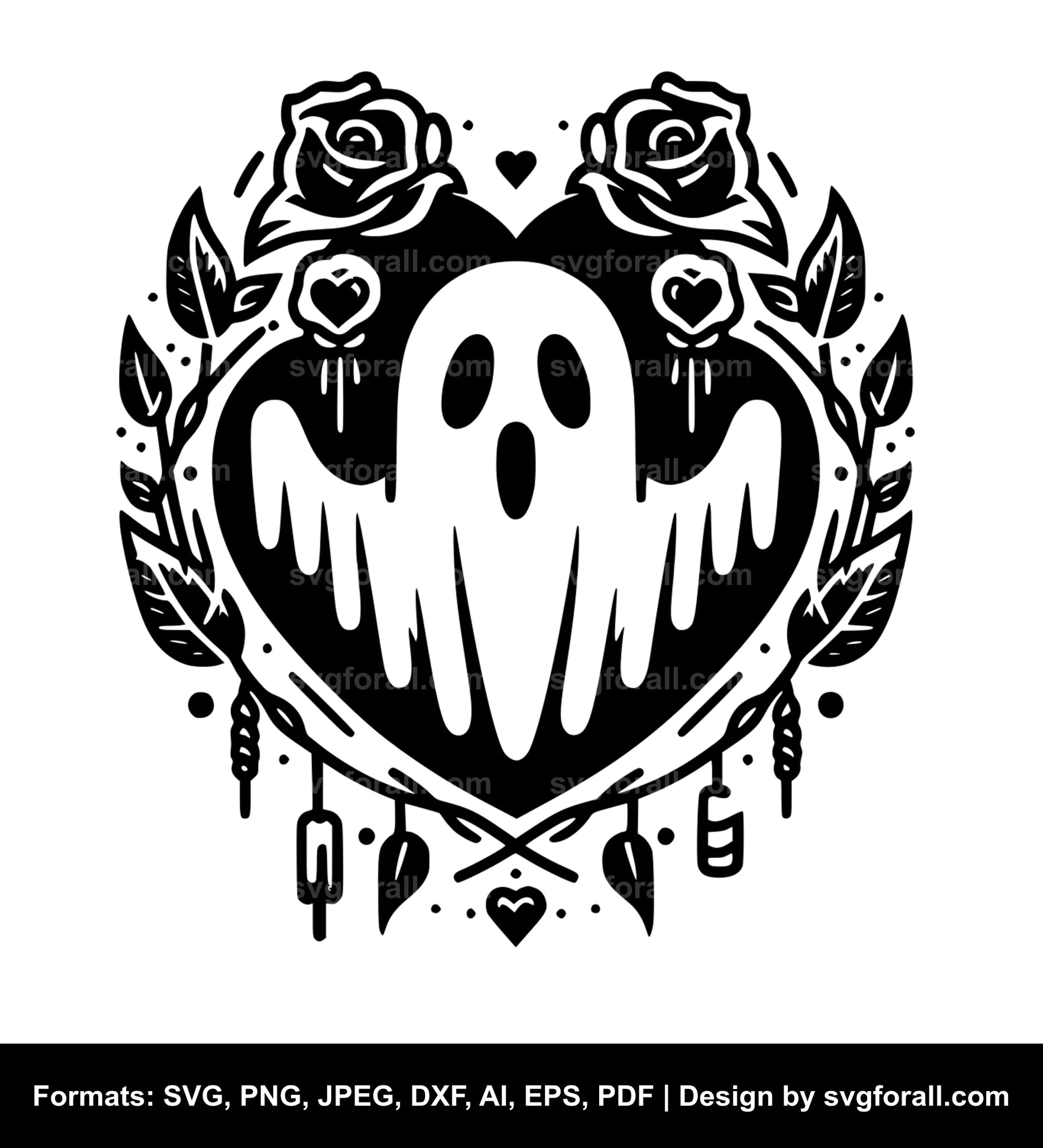 Valentine Ghost Vector SVG