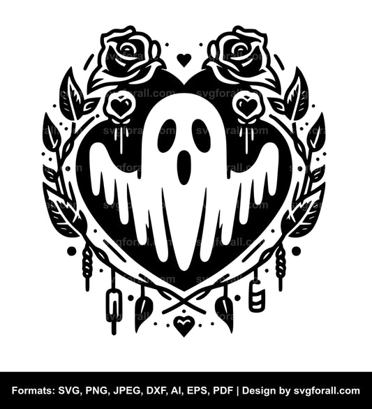 Valentine Ghost Vector SVG