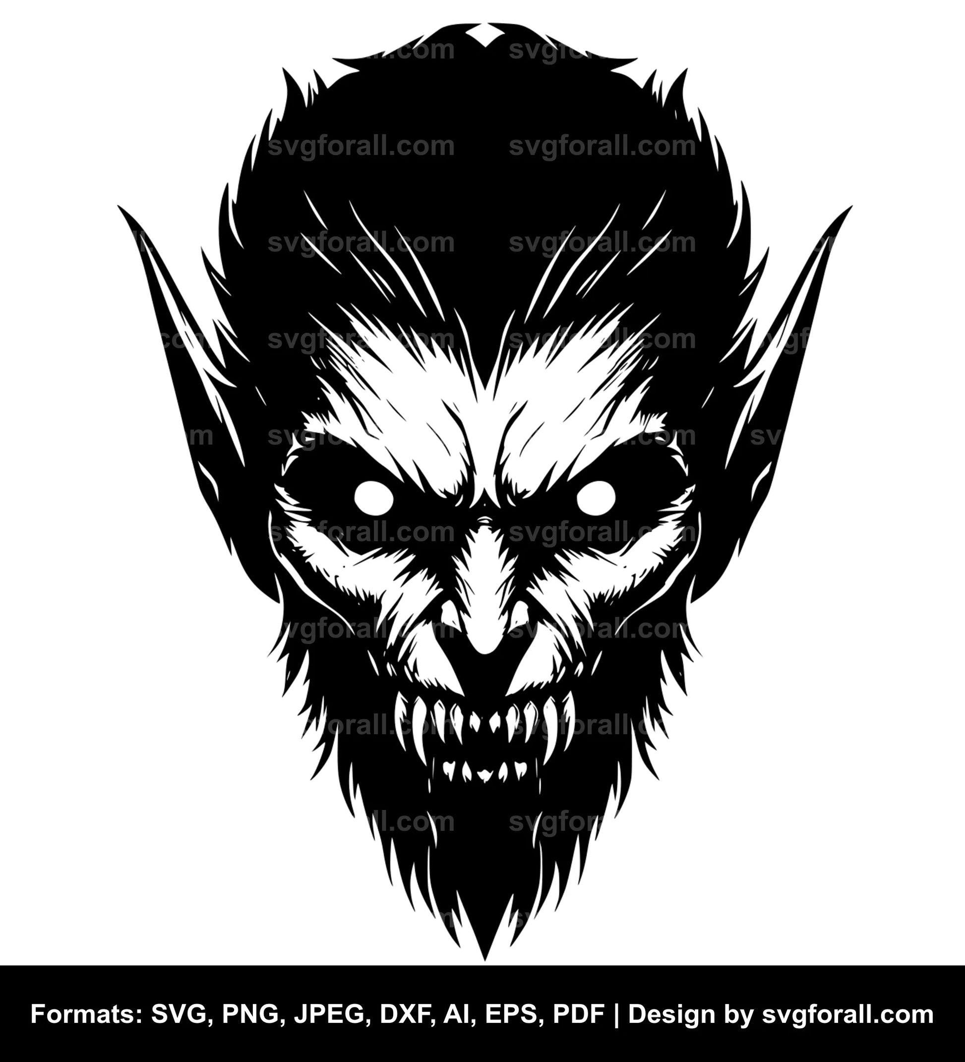 Vampire Face SVG