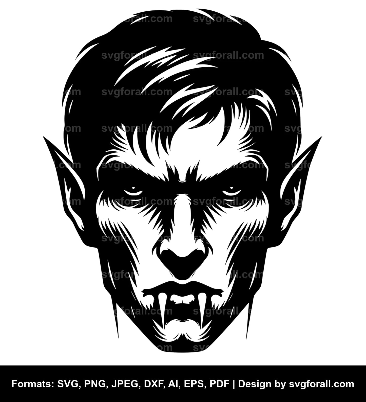 Vampire Face SVG File