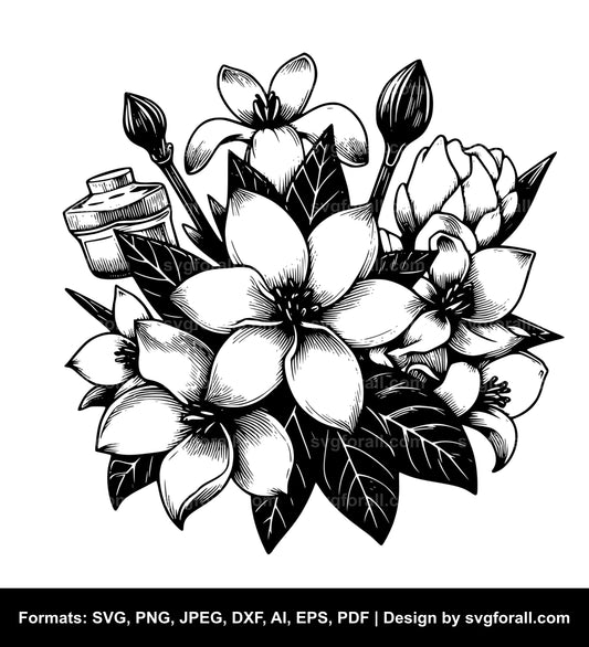 Vanilla Flower SVG File