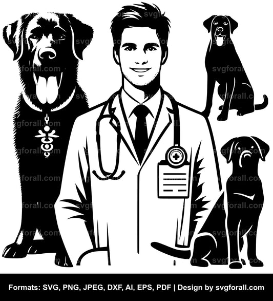 Veterinarian Black SVG