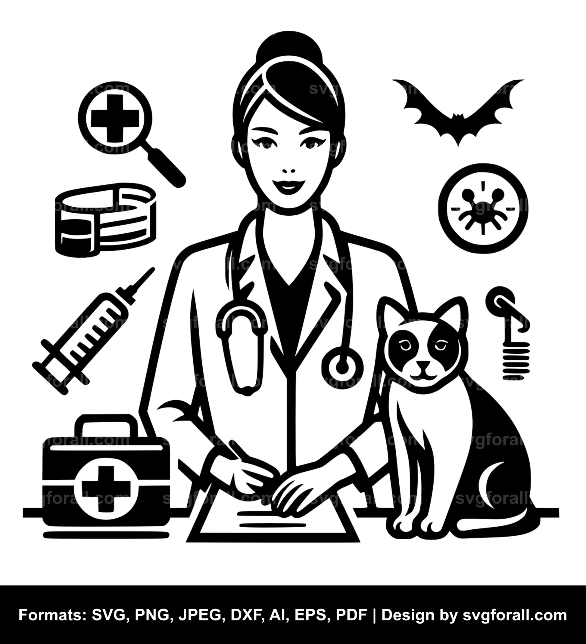 Veterinarian SVG File