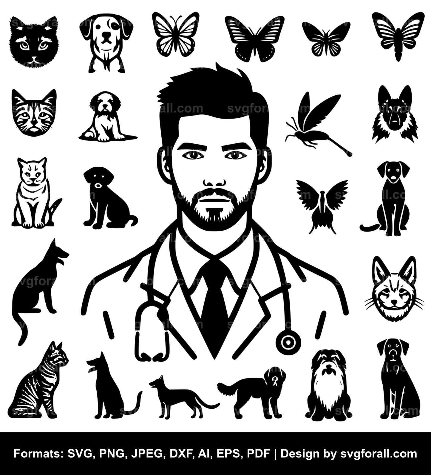 Veterinarian Vector SVG