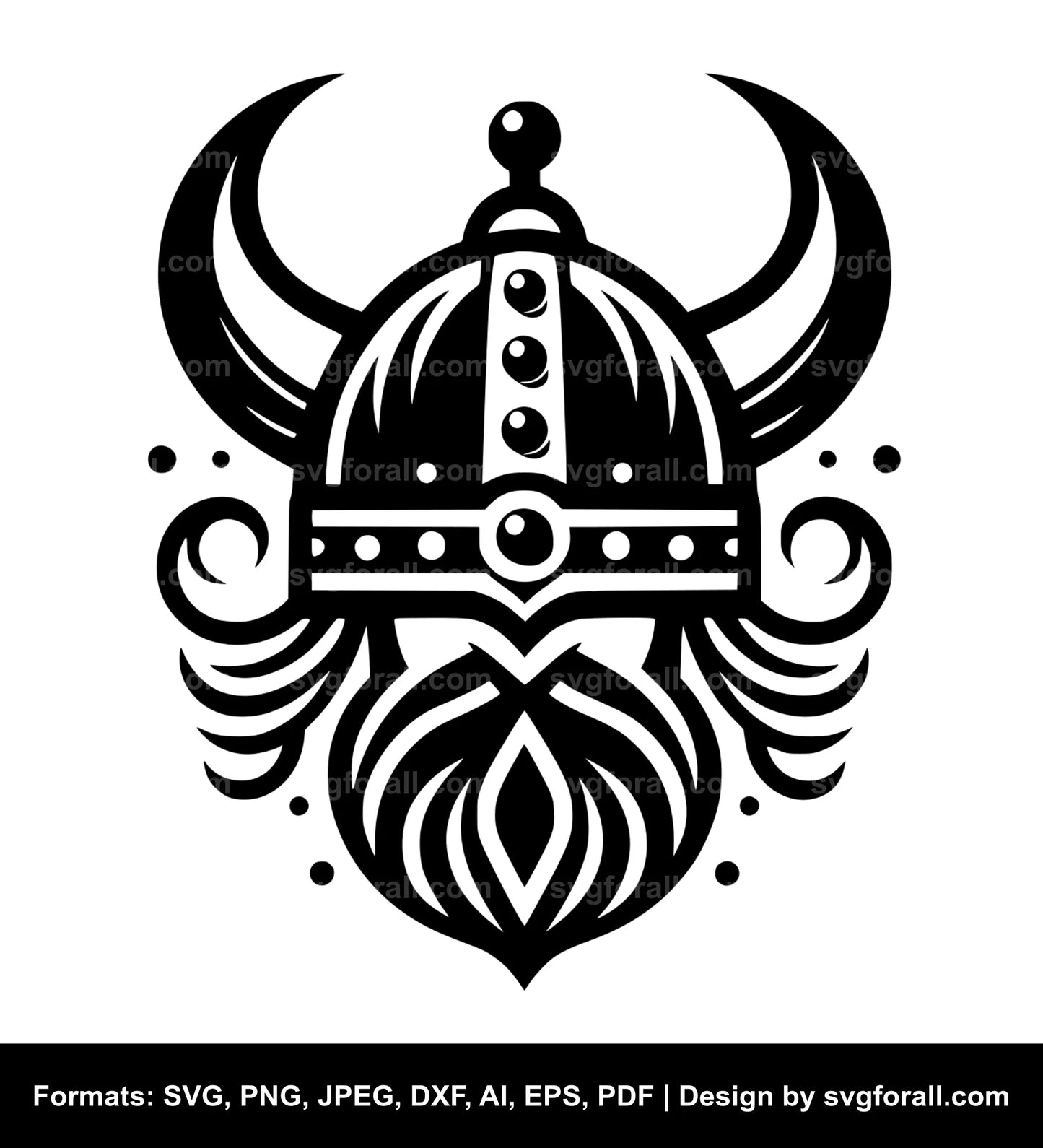 Viking Hat Black SVG