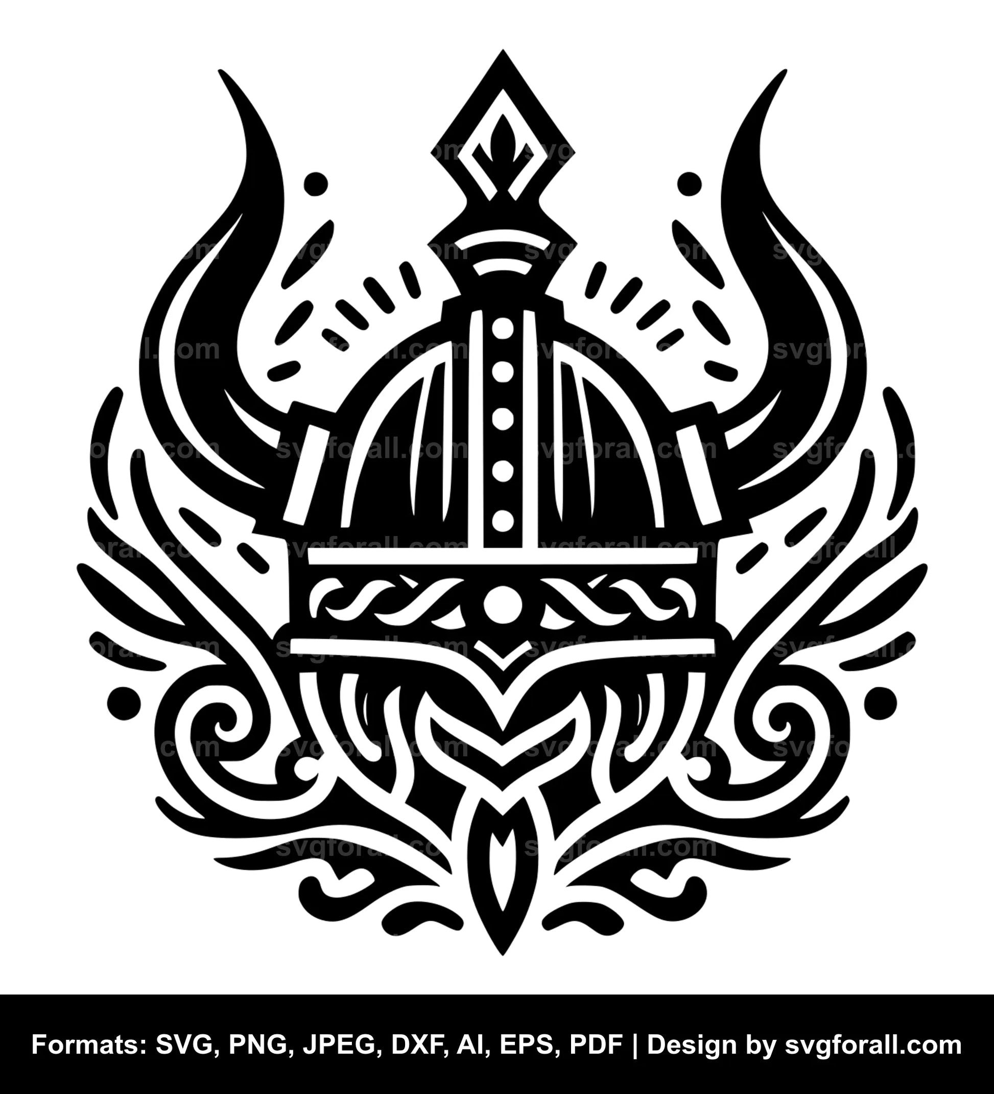 Viking Hat SVG Vector