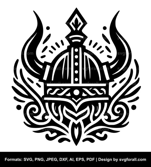 Viking Hat SVG Vector