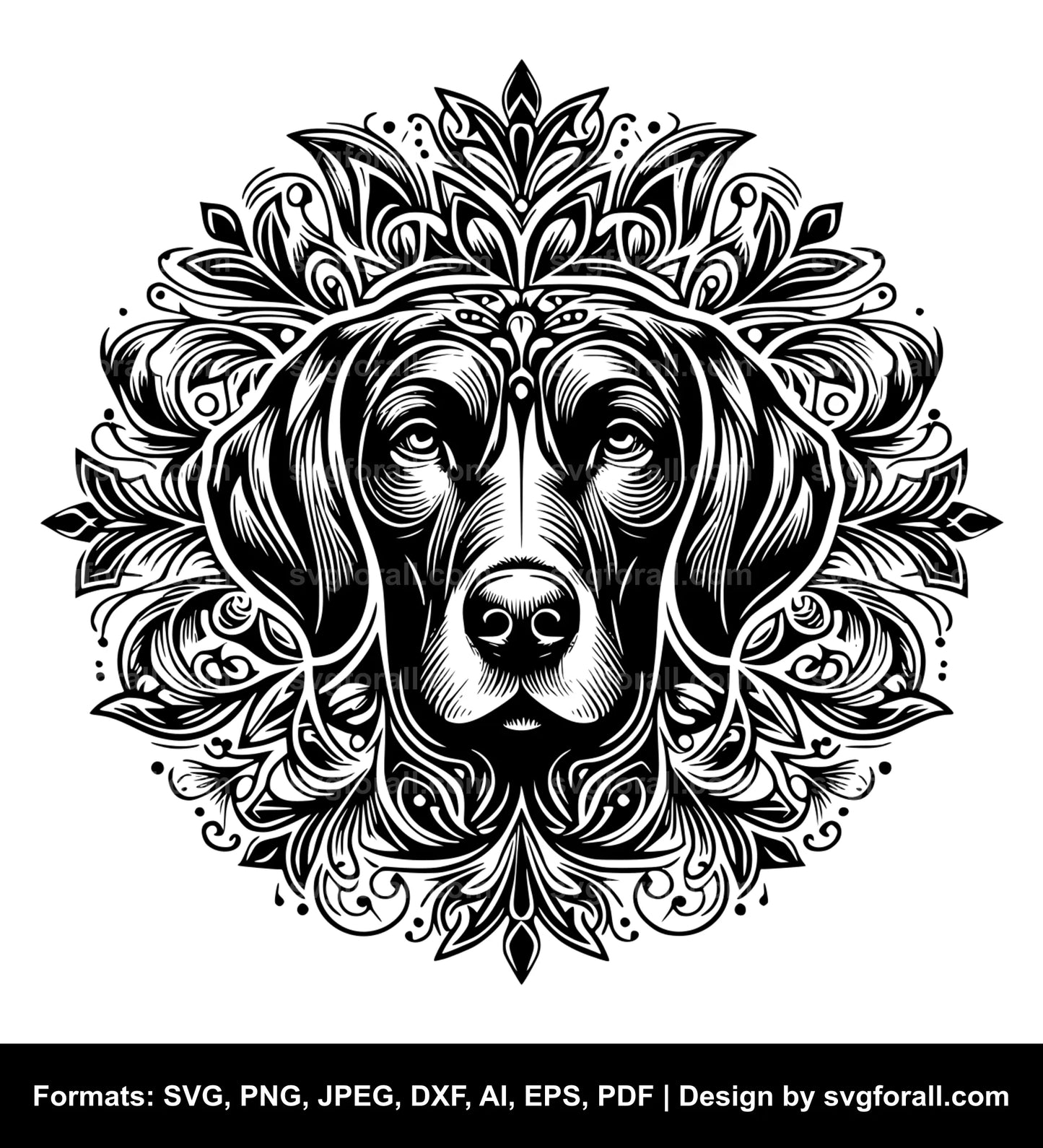 Vizsla Dog SVG File