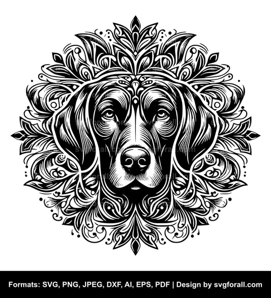 Vizsla Dog SVG File