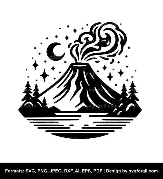 Volcano SVG PNG