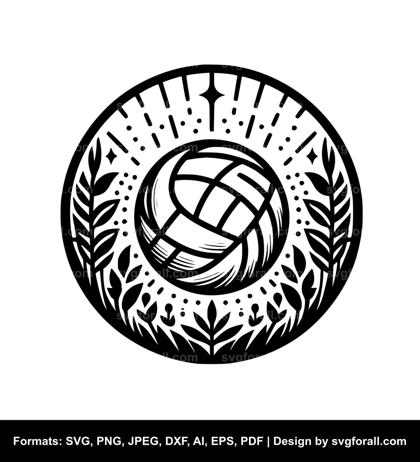 Volleyball SVG Vector