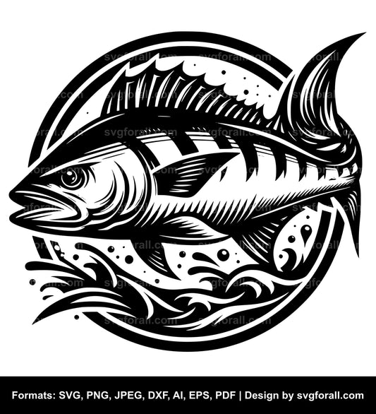 Wahoo Fish Cricut SVG