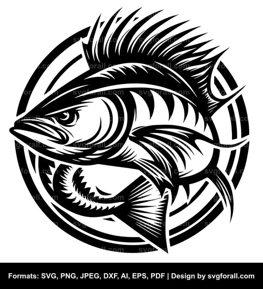 Wahoo Fish SVG PNG