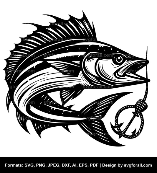 Wahoo Fish SVG Vector