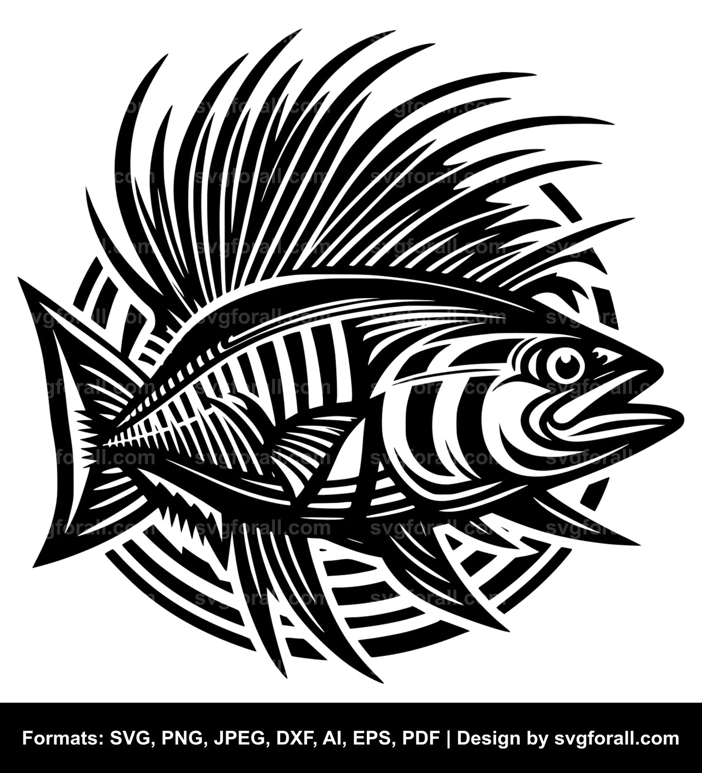 Wahoo Fish Vector SVG