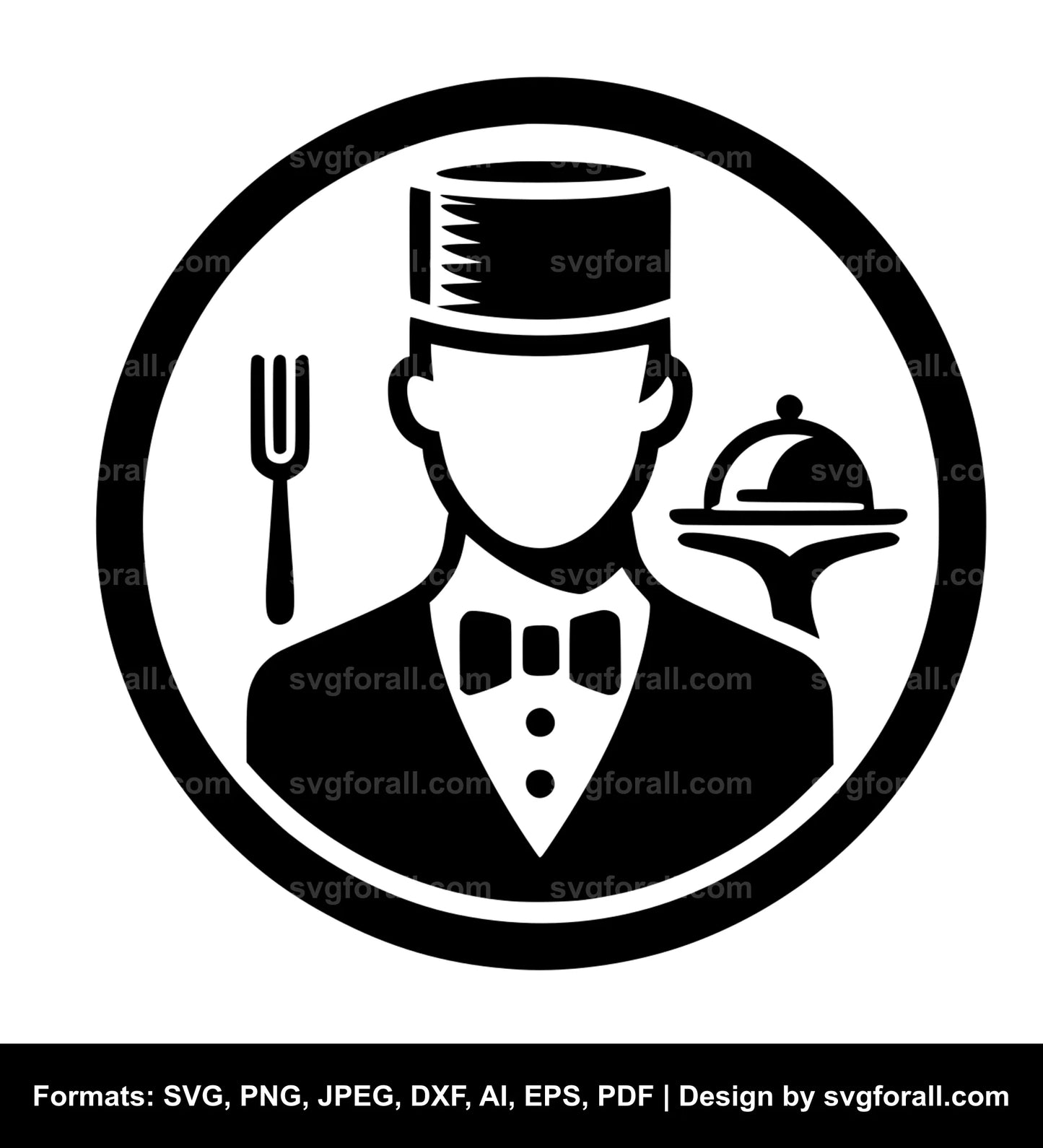 Waiter SVG File