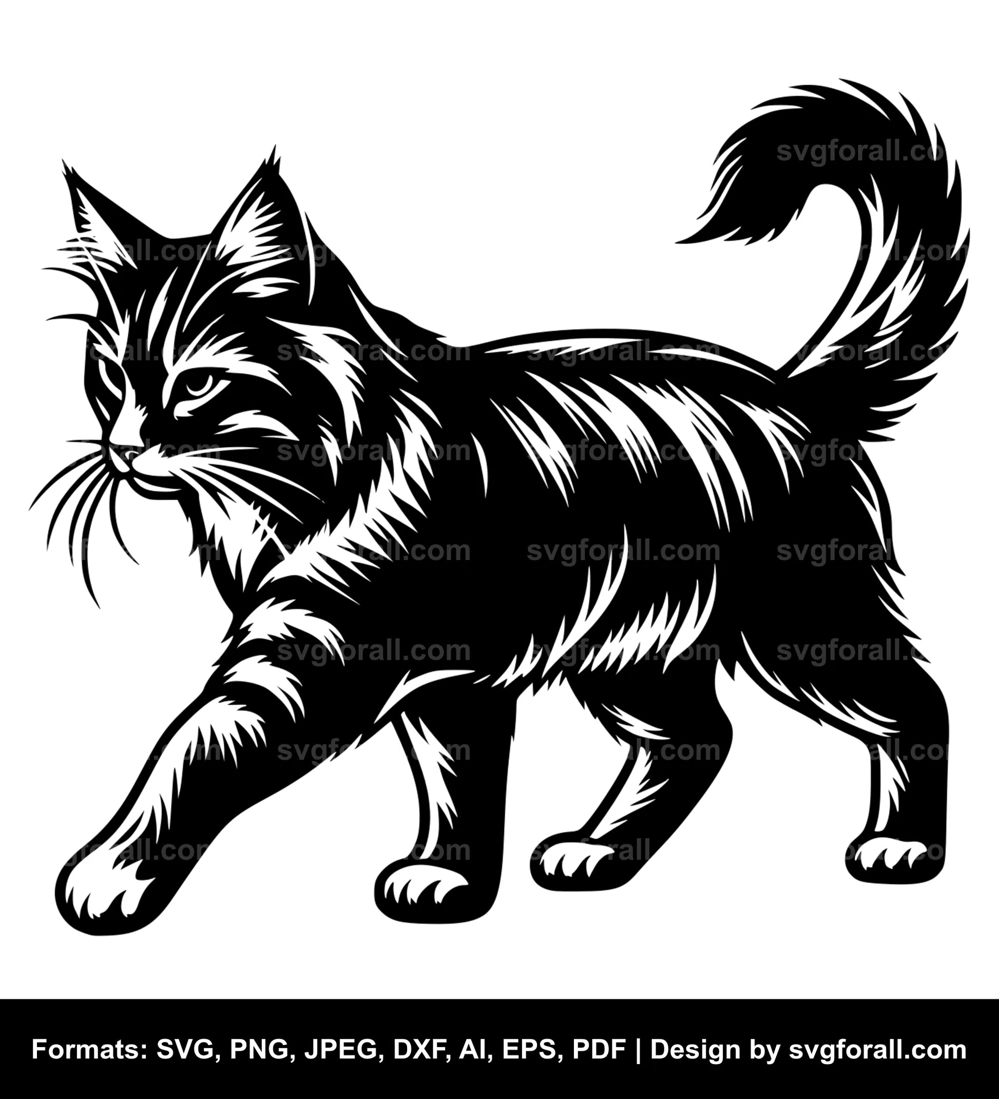 Walking Cat SVG