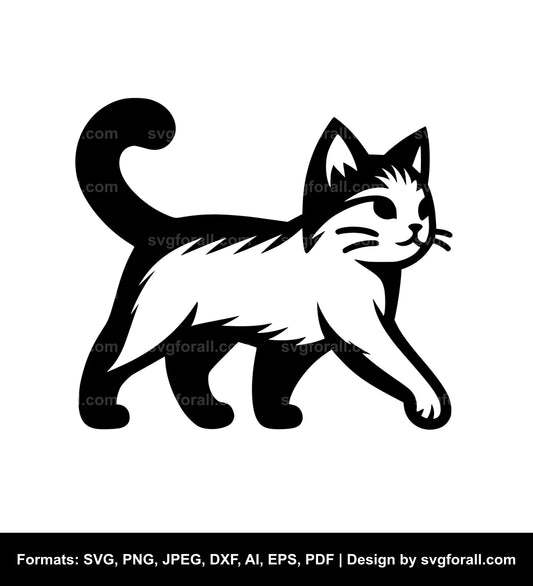 Walking Cat SVG PNG