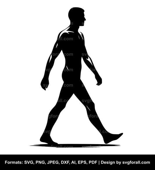 Walking Man SVG Vector