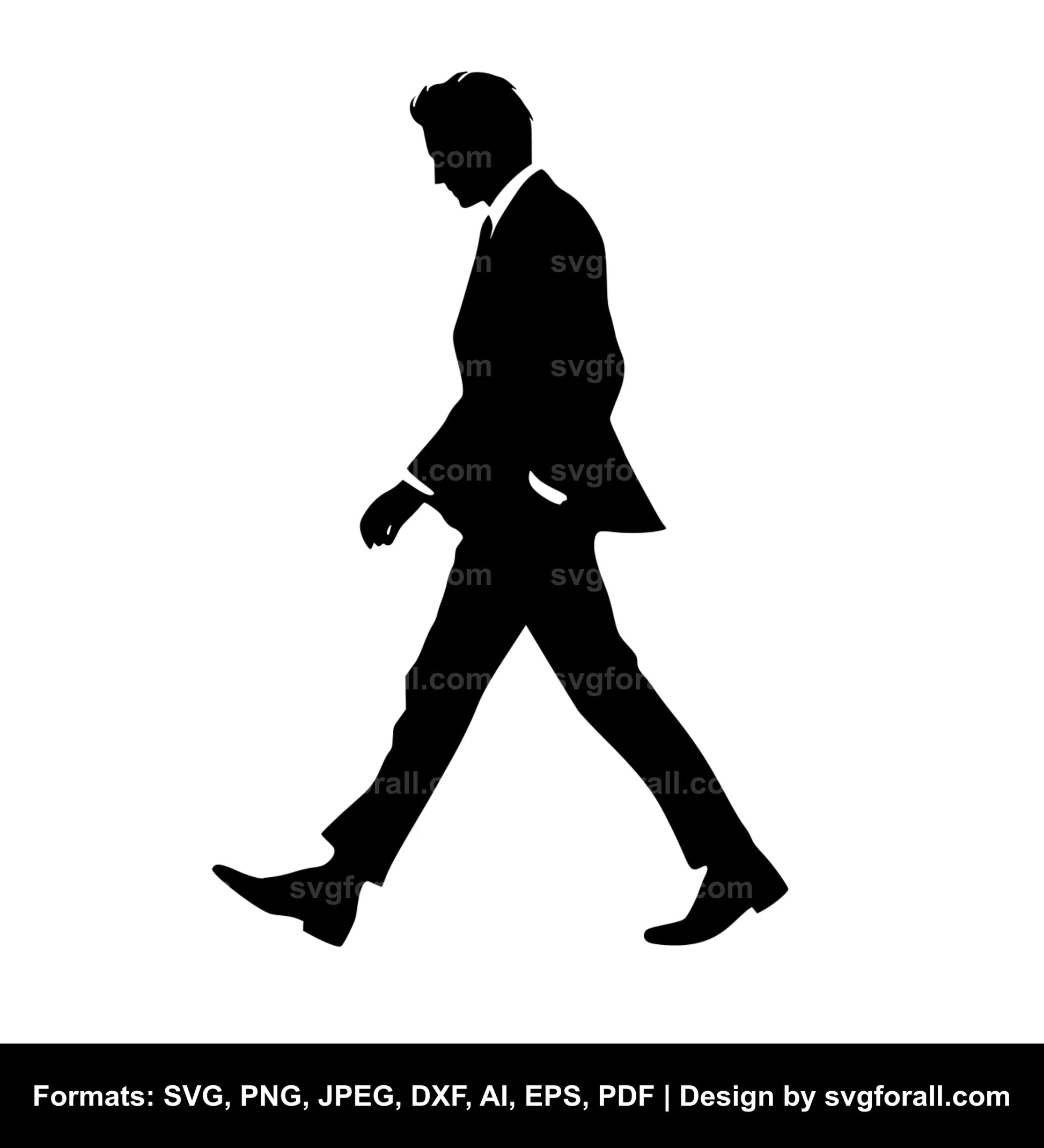 Walking Man Vector SVG