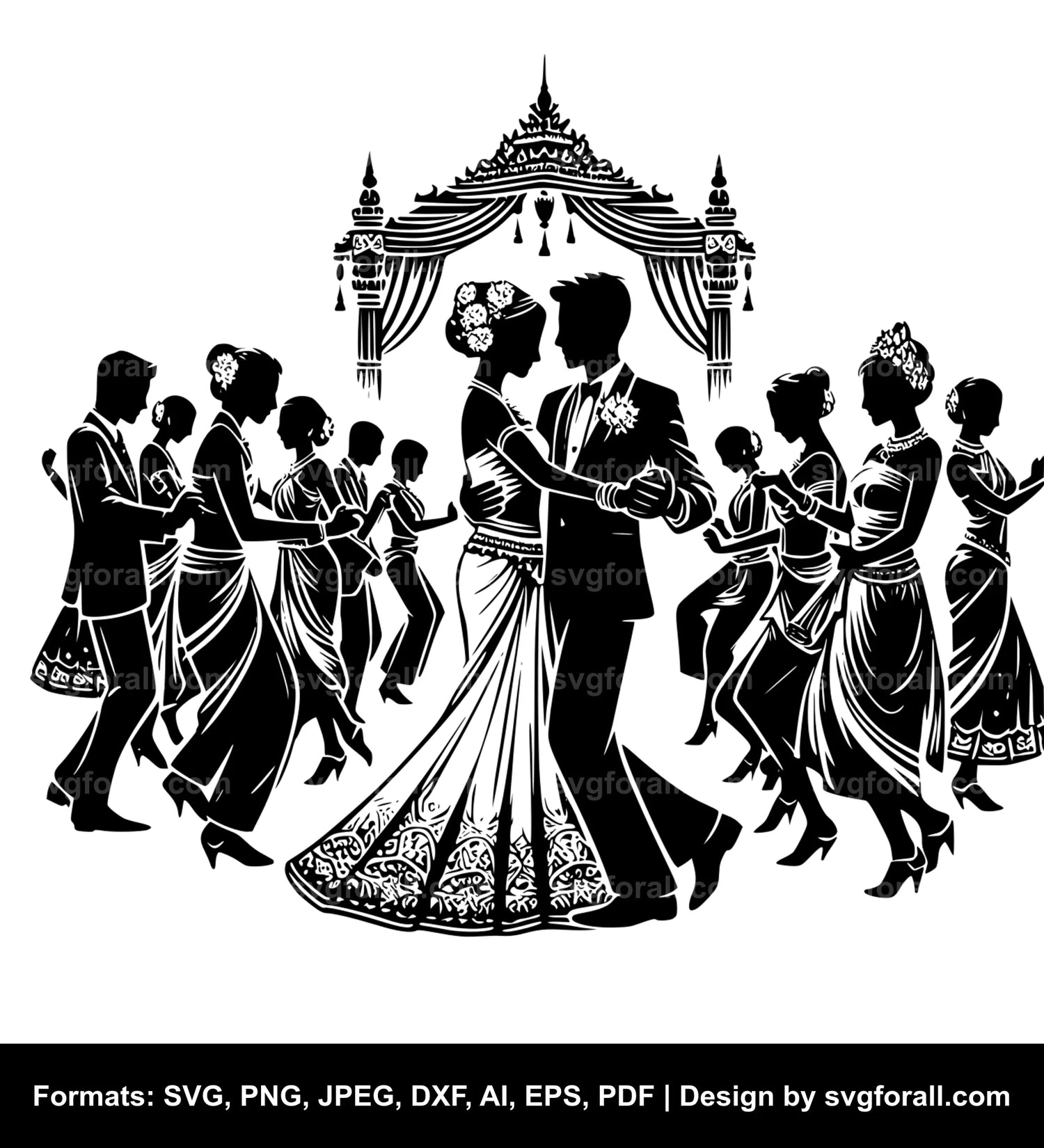 Wedding Dance Clipart SVG