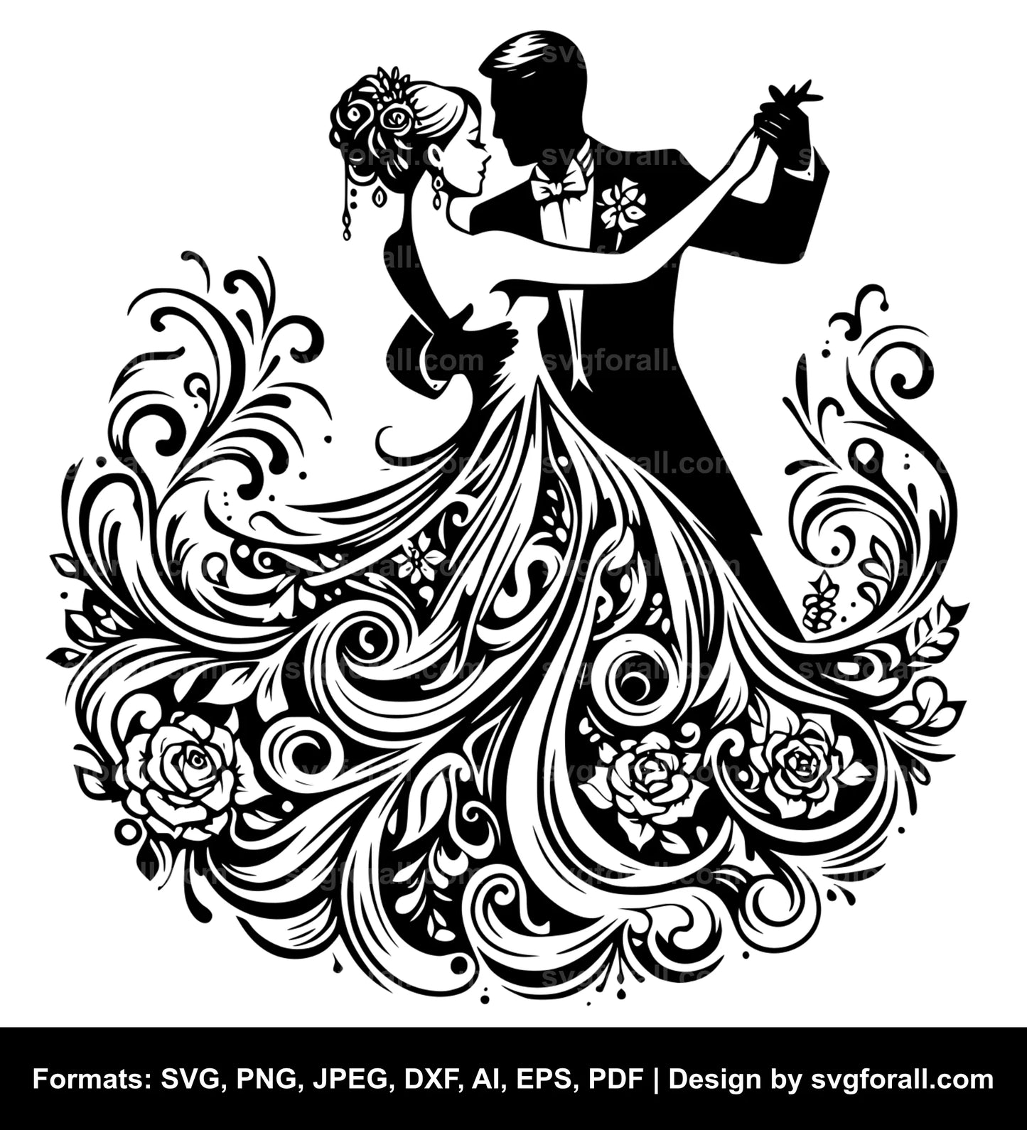 Wedding Dance SVG Design