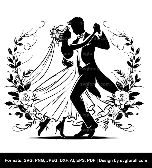 Wedding Dance SVG PNG