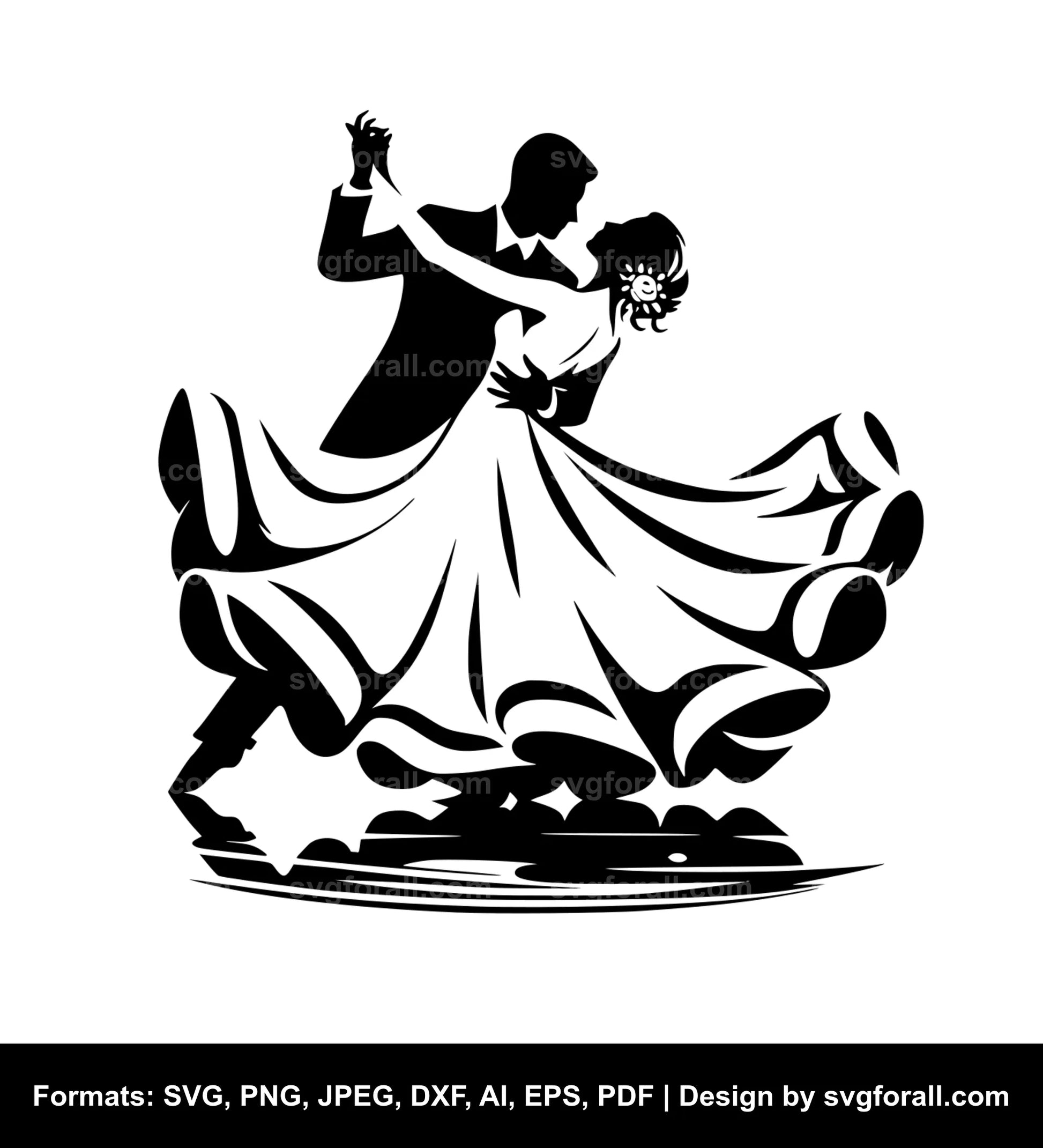 Wedding Dance SVG Vector