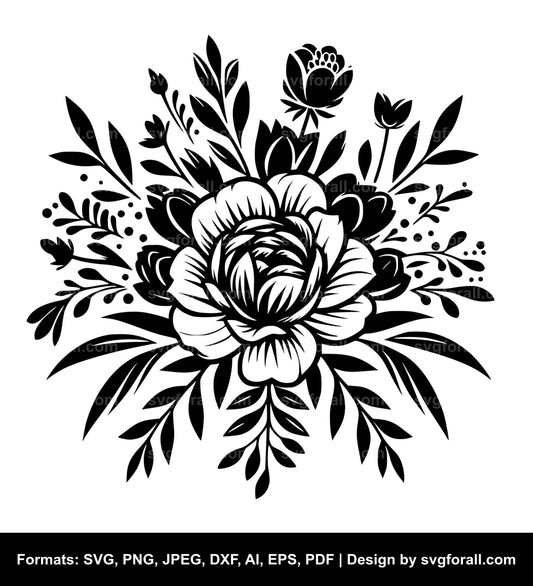 Wedding Flower SVG File