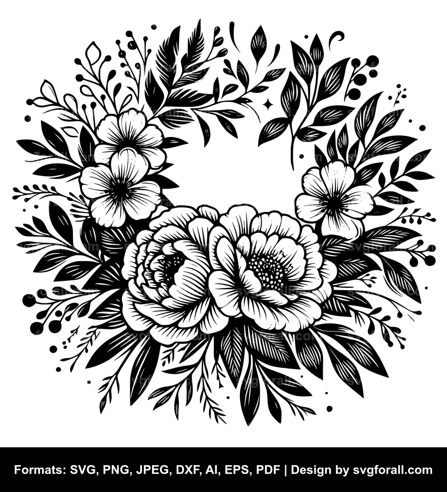 Wedding Flower SVG Vector