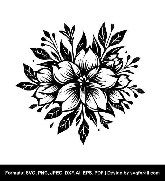 Wedding Flower Vector SVG