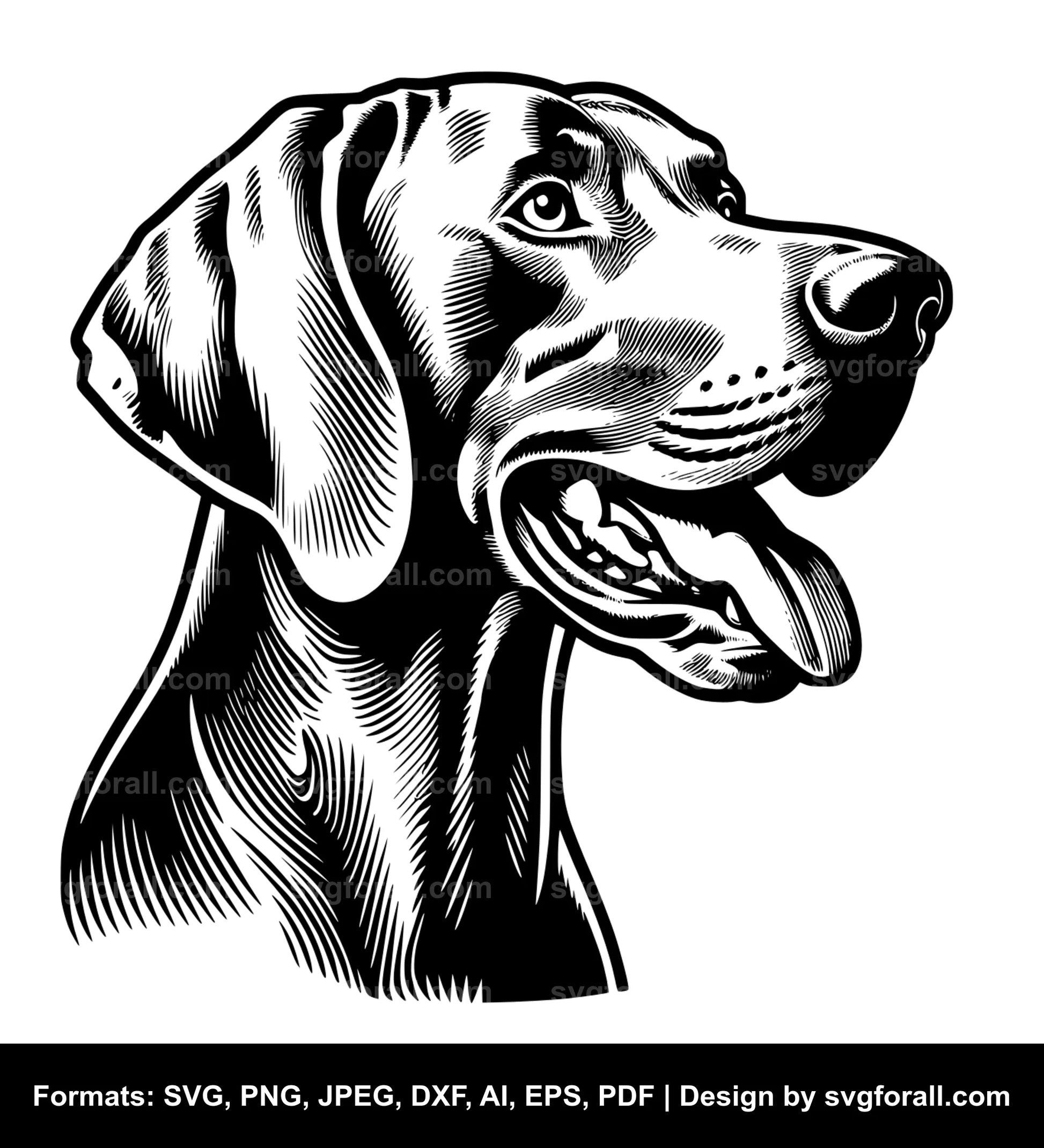 Weimaraner Dog SVG Design