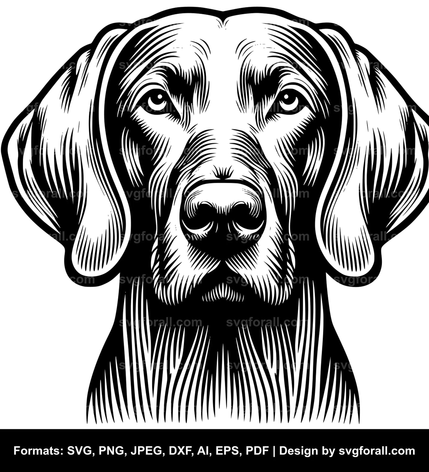 Weimaraner Dog SVG File