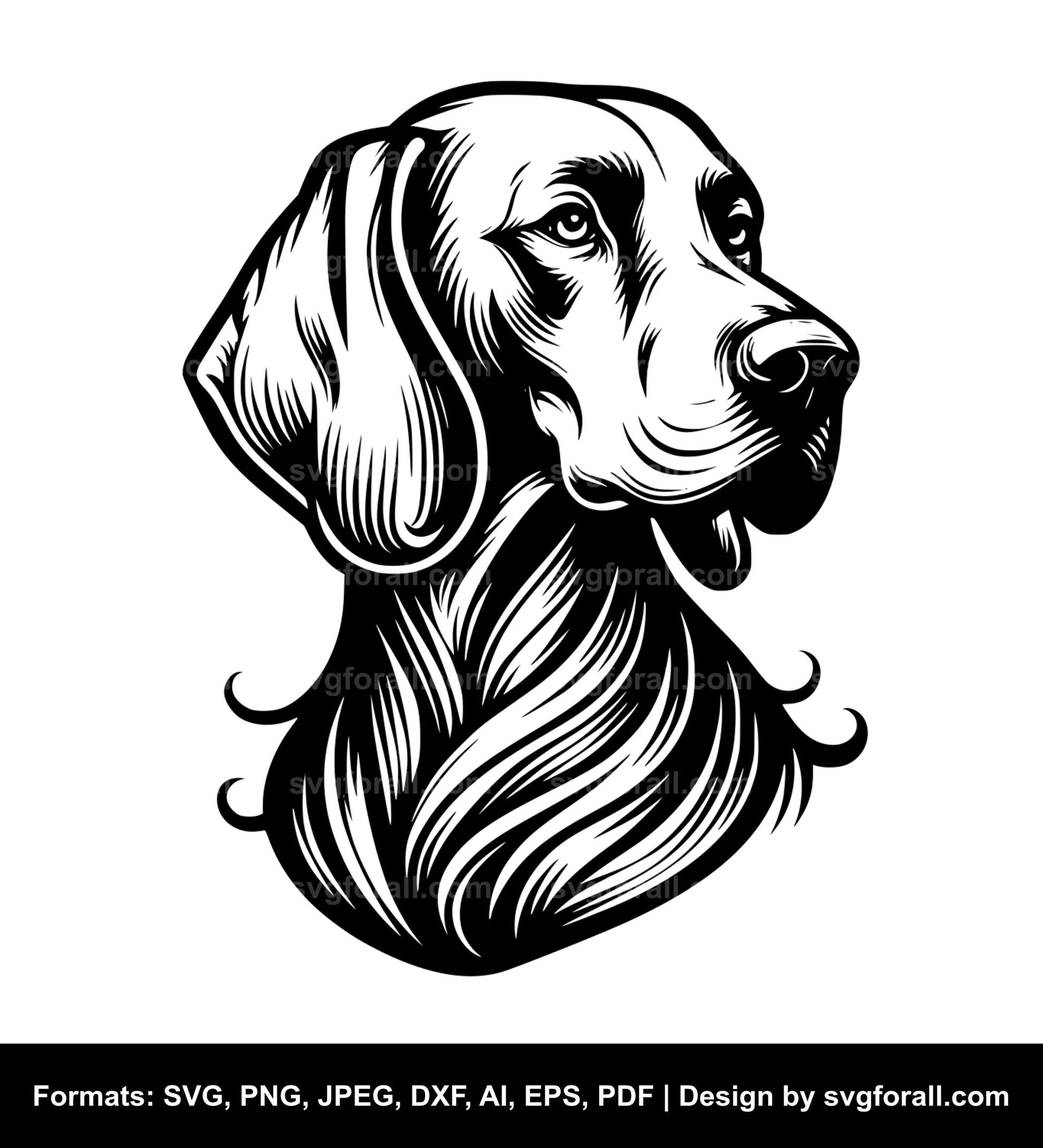 Weimaraner Dog SVG PNG