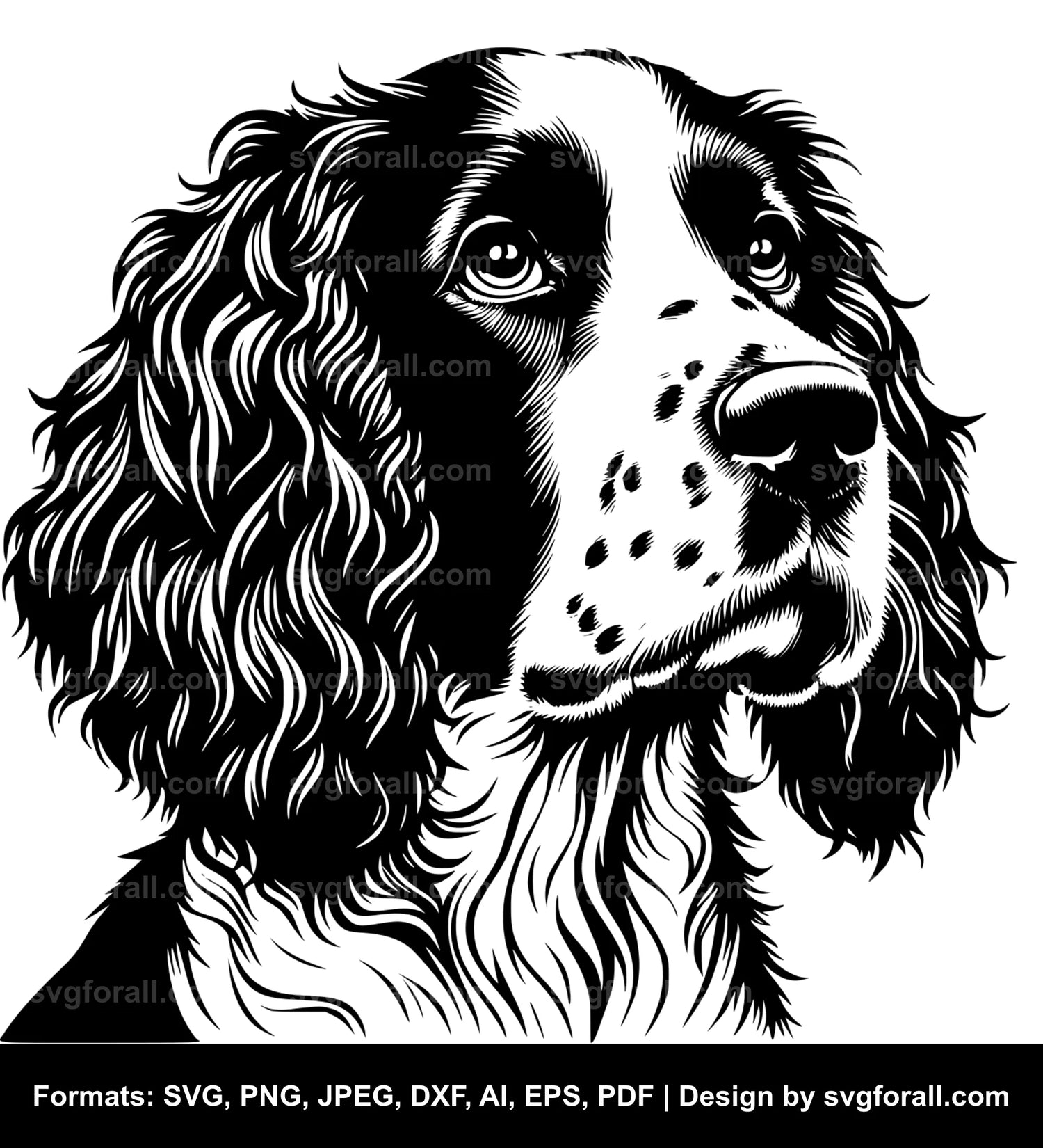 Welsh Springer Spaniel Dog SVG Design